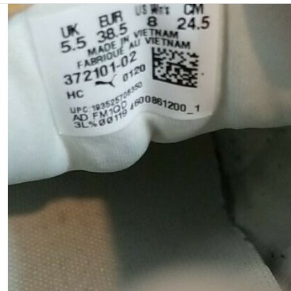 Puma Ignite Metallic Sparkle Strap Low Top Lace Up Athletic Shoes Sneakers - Picture 8 of 13